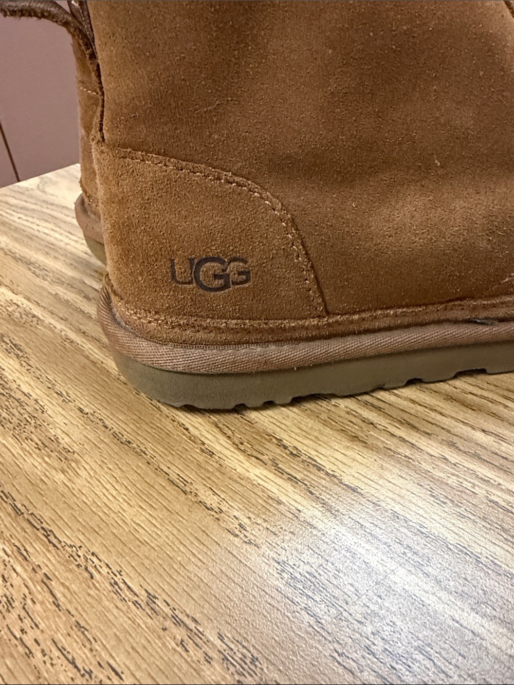 UGG Women’s Chestnut Brown Suede Chukka Boot - Lace Up - Picture 3 of 5